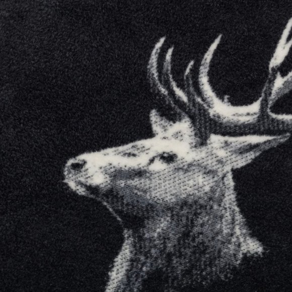 David Fussenegger Savona Throw Photorealistic Stag Head Charcoal Gray - Picture 2 of 4